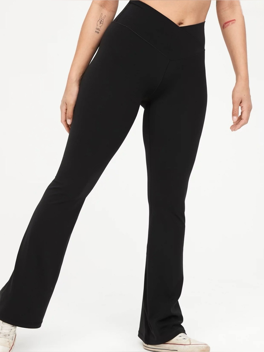 aerie crossover flare legging